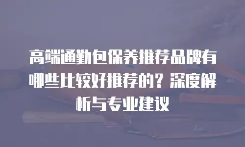 高端通勤包保养推荐品牌有哪些比较好推荐的？深度解析与专业建议