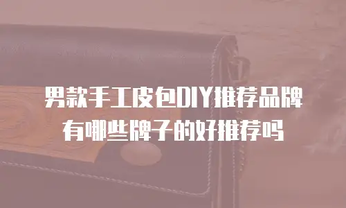 男款手工皮包DIY推荐品牌有哪些牌子的好推荐吗