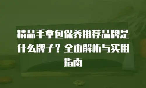 精品手拿包保养推荐品牌是什么牌子？全面解析与实用指南
