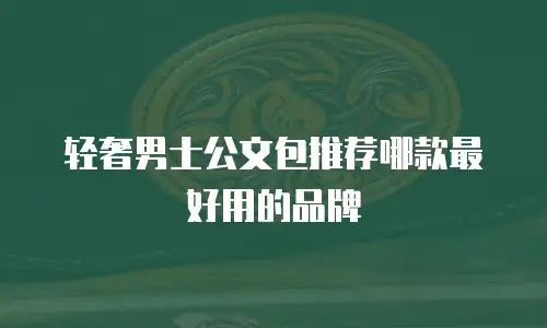 轻奢男士公文包推荐哪款最好用的品牌