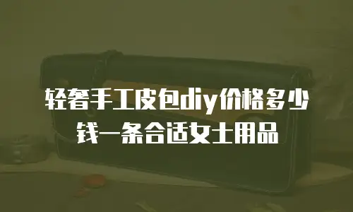 轻奢手工皮包diy价格多少钱一条合适女士用品