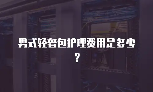 男式轻奢包护理费用是多少？