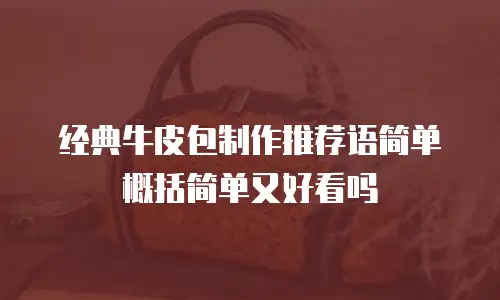 经典牛皮包制作推荐语简单概括简单又好看吗