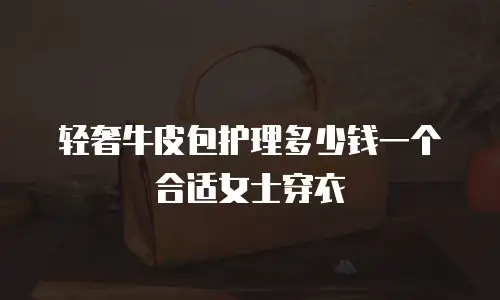 轻奢牛皮包护理多少钱一个合适女士穿衣