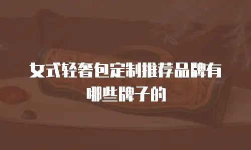 女式轻奢包定制推荐品牌有哪些牌子的