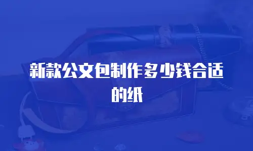 新款公文包制作多少钱合适的纸