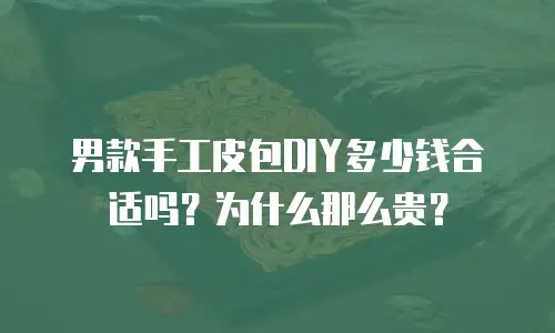 男款手工皮包DIY多少钱合适吗？为什么那么贵？