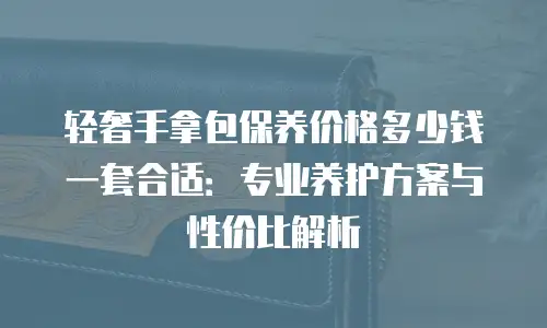轻奢手拿包保养价格多少钱一套合适：专业养护方案与性价比解析