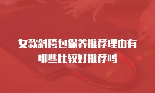 女款斜挎包保养推荐理由有哪些比较好推荐吗