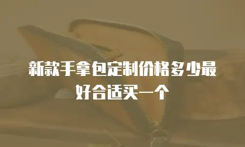 新款手拿包定制价格多少最好合适买一个