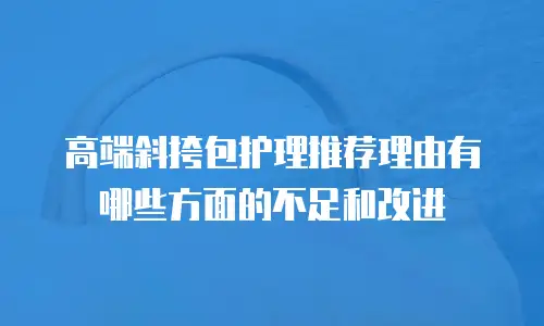 高端斜挎包护理推荐理由有哪些方面的不足和改进