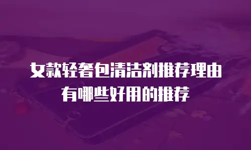 女款轻奢包清洁剂推荐理由有哪些好用的推荐