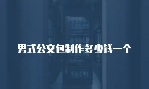 男式公文包制作多少钱一个