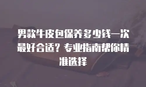 男款牛皮包保养多少钱一次最好合适？专业指南帮你精准选择