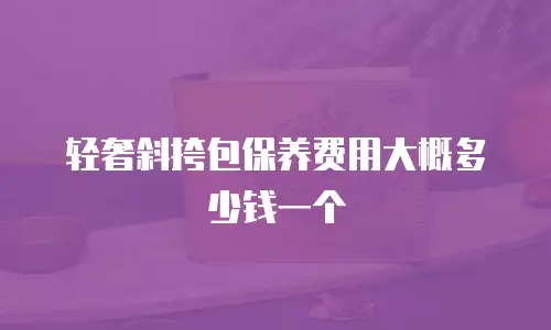 轻奢斜挎包保养费用大概多少钱一个