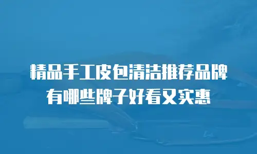精品手工皮包清洁推荐品牌有哪些牌子好看又实惠