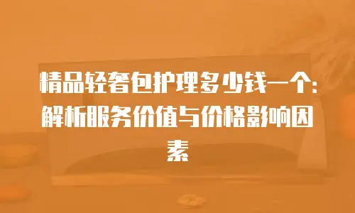 精品轻奢包护理多少钱一个：解析服务价值与价格影响因素