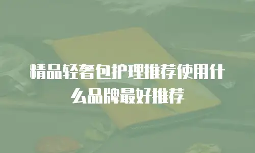 精品轻奢包护理推荐使用什么品牌最好推荐