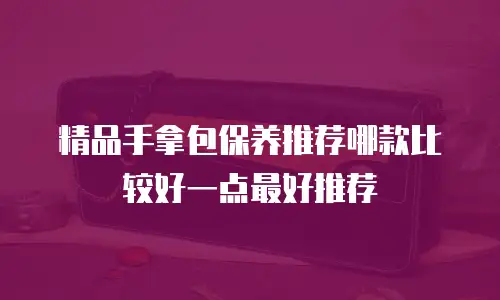 精品手拿包保养推荐哪款比较好一点最好推荐