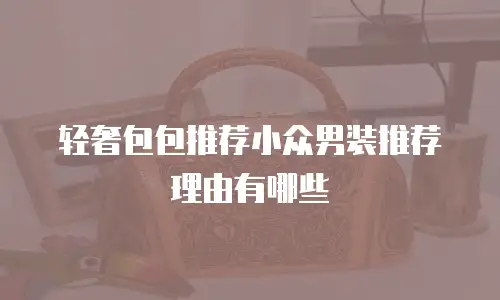 轻奢包包推荐小众男装推荐理由有哪些