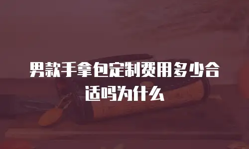 男款手拿包定制费用多少合适吗为什么