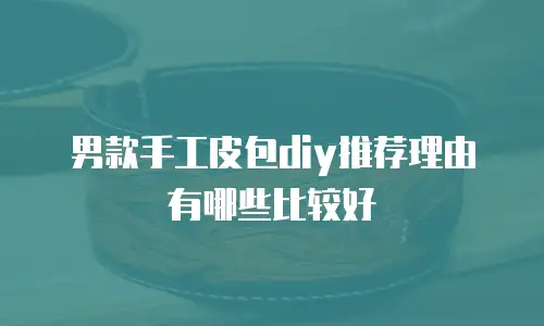 男款手工皮包diy推荐理由有哪些比较好