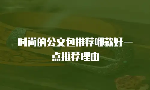 时尚的公文包推荐哪款好一点推荐理由