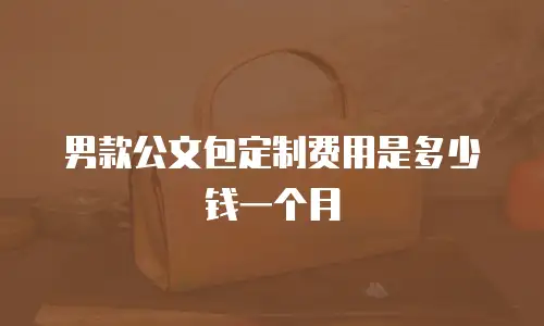 男款公文包定制费用是多少钱一个月