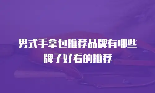 男式手拿包推荐品牌有哪些牌子好看的推荐