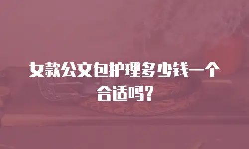 女款公文包护理多少钱一个合适吗？