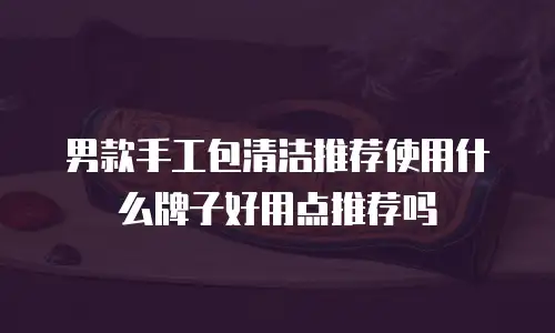 男款手工包清洁推荐使用什么牌子好用点推荐吗