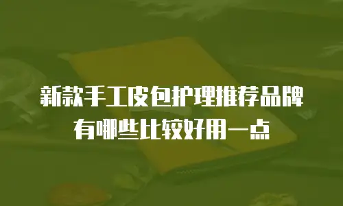 新款手工皮包护理推荐品牌有哪些比较好用一点