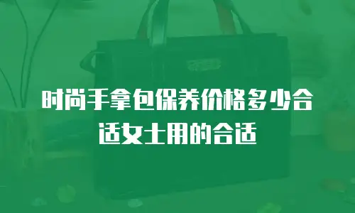 时尚手拿包保养价格多少合适女士用的合适
