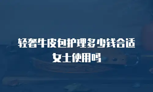 轻奢牛皮包护理多少钱合适女士使用吗