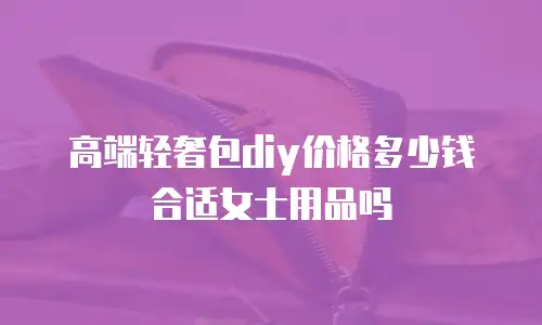 高端轻奢包diy价格多少钱合适女士用品吗