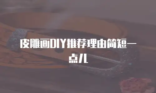 皮雕画DIY推荐理由简短一点儿