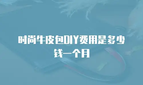 时尚牛皮包DIY费用是多少钱一个月