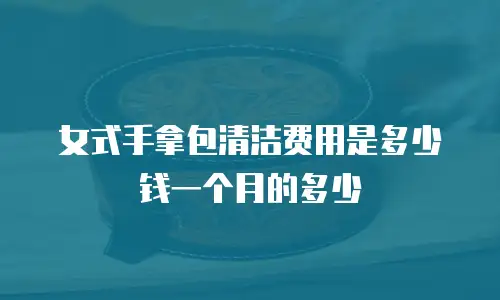 女式手拿包清洁费用是多少钱一个月的多少