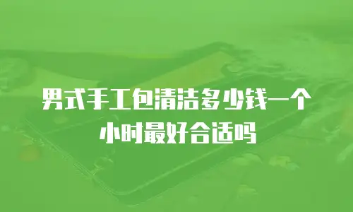 男式手工包清洁多少钱一个小时最好合适吗