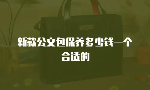 新款公文包保养多少钱一个合适的
