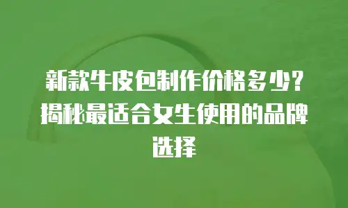 新款牛皮包制作价格多少？揭秘最适合女生使用的品牌选择