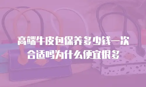 高端牛皮包保养多少钱一次合适吗为什么便宜很多