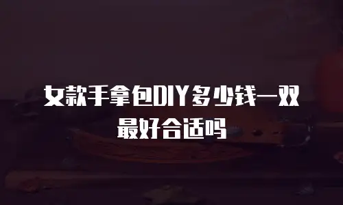女款手拿包DIY多少钱一双最好合适吗