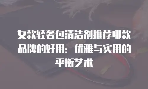 女款轻奢包清洁剂推荐哪款品牌的好用：优雅与实用的平衡艺术