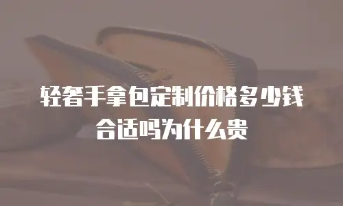 轻奢手拿包定制价格多少钱合适吗为什么贵