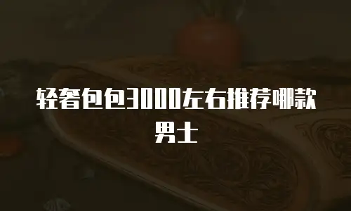 轻奢包包3000左右推荐哪款男士