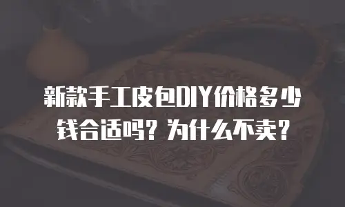 新款手工皮包DIY价格多少钱合适吗？为什么不卖？