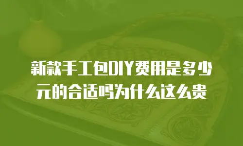 新款手工包DIY费用是多少元的合适吗为什么这么贵