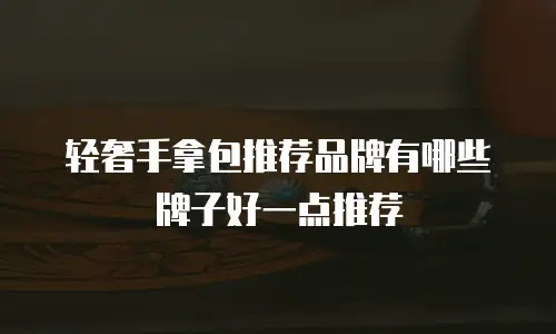 轻奢手拿包推荐品牌有哪些牌子好一点推荐