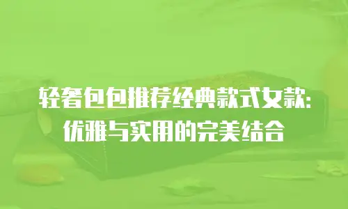 轻奢包包推荐经典款式女款：优雅与实用的完美结合